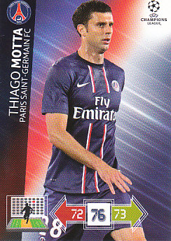 Thiago Motta Paris Saint-Germain 2012/13 Panini Adrenalyn XL CL #210